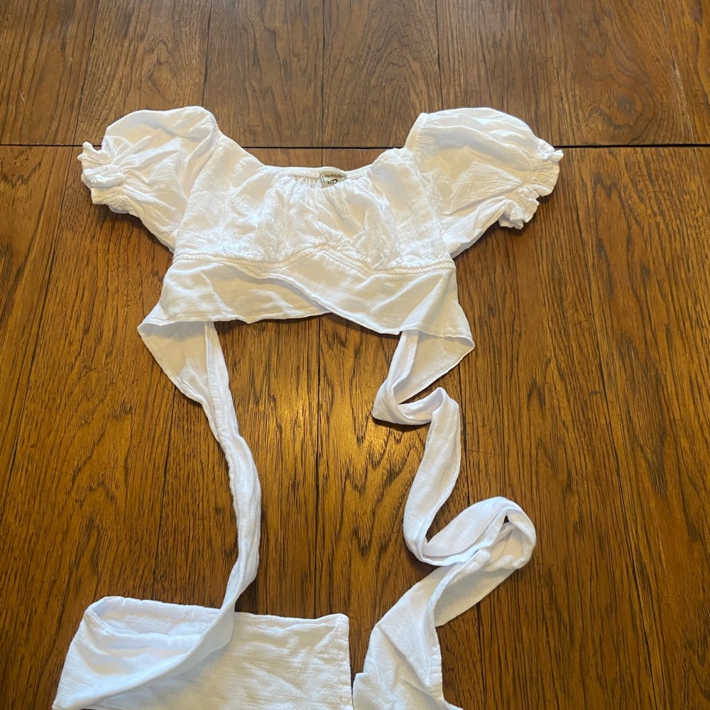 Surf Style White Resort Top
